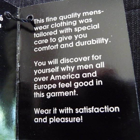 UOMO ELEGANT  NEW ITALIAN  DESIGN men's  wool blend dark grey blazer size 42 R - Picture 5 of 5